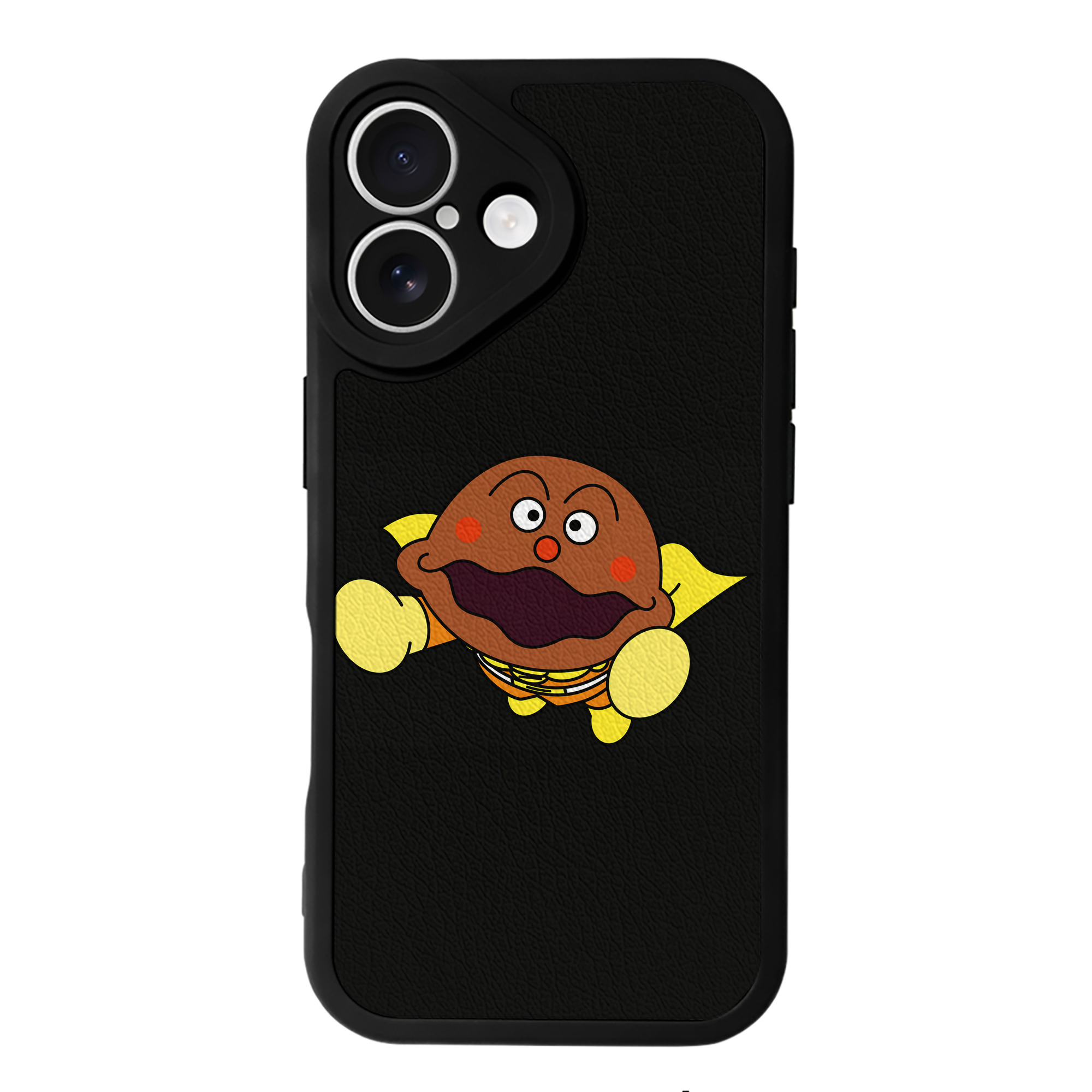 （画像用） アンパンマン Anpanman 【iPhone 16シリーズ対応】シリコンスマホケース（レザー調） 材質：シリコン